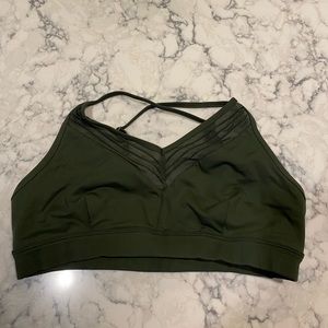 Alo bra olive green size M